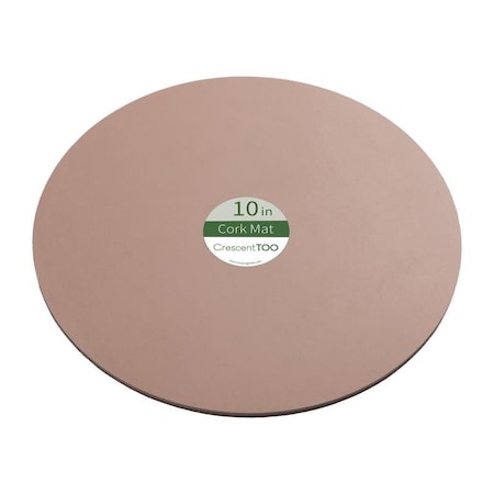 Crescent Garden Crescent Garden 10 in. D Cork/Plastic Planter Mat Natural BC100S00C